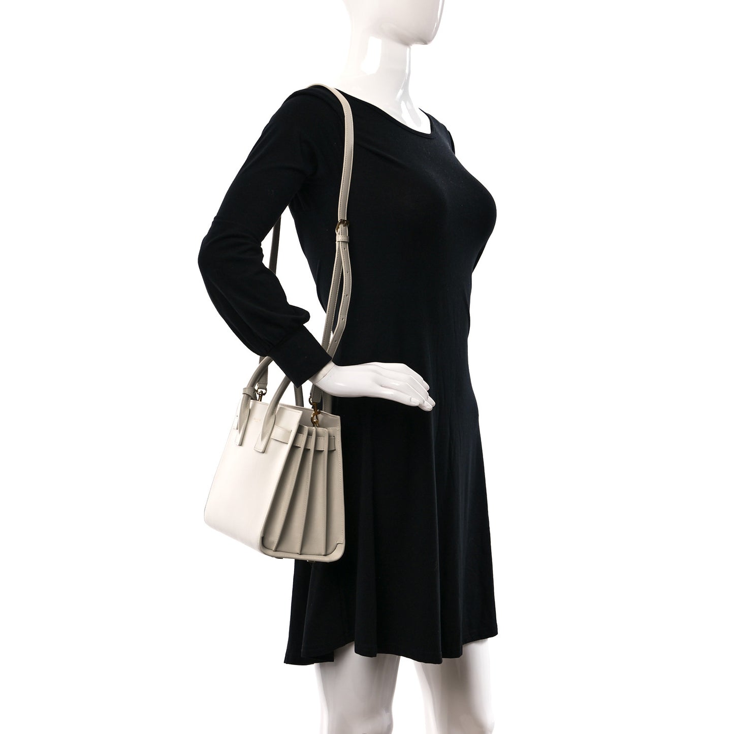 Calfskin Baby Sac De Jour Dove White