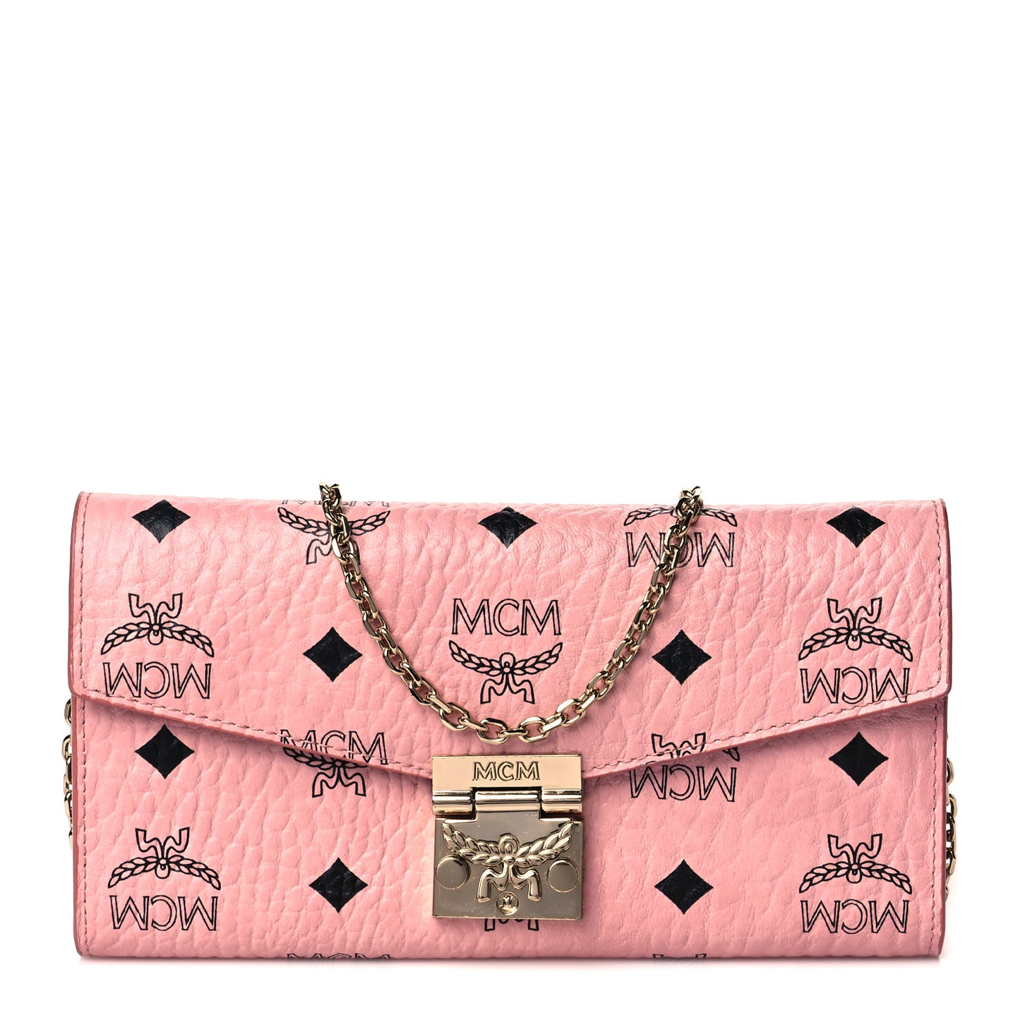 Visetos Large Patricia Wallet On Chain Soft Pink