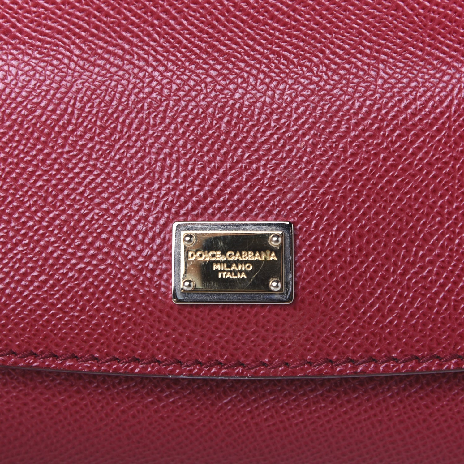 Dolce & Gabbana Dauphine Micro Miss Sicily Satchel Dark Red 14 of 19