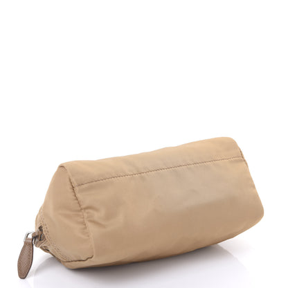 Prada Tessuto Nylon Pouch Beige 3 of 8