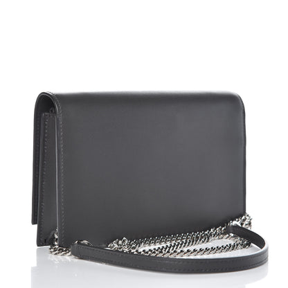 Saint Laurent Smooth Calfskin Classic Monogram Kate Tassel Chain Wallet Asphalt 3 of 7