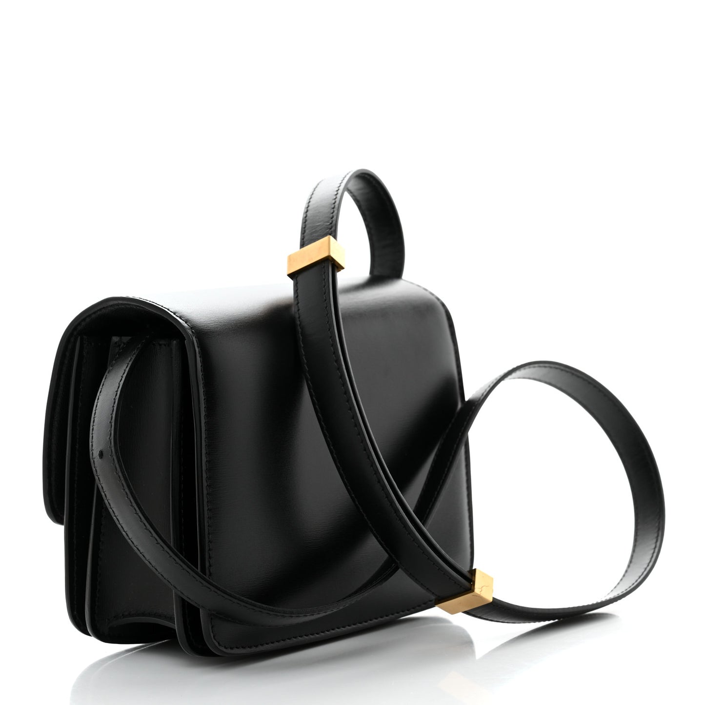 Box Calfskin Small Classic Box Flap Bag Black