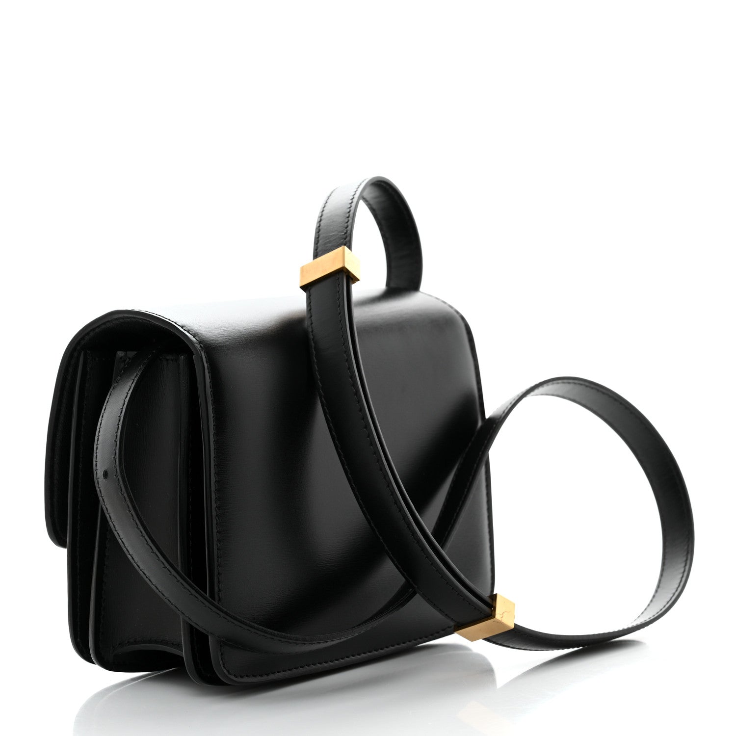 Celine Box Calfskin Small Classic Box Flap Bag Black 2 of 9