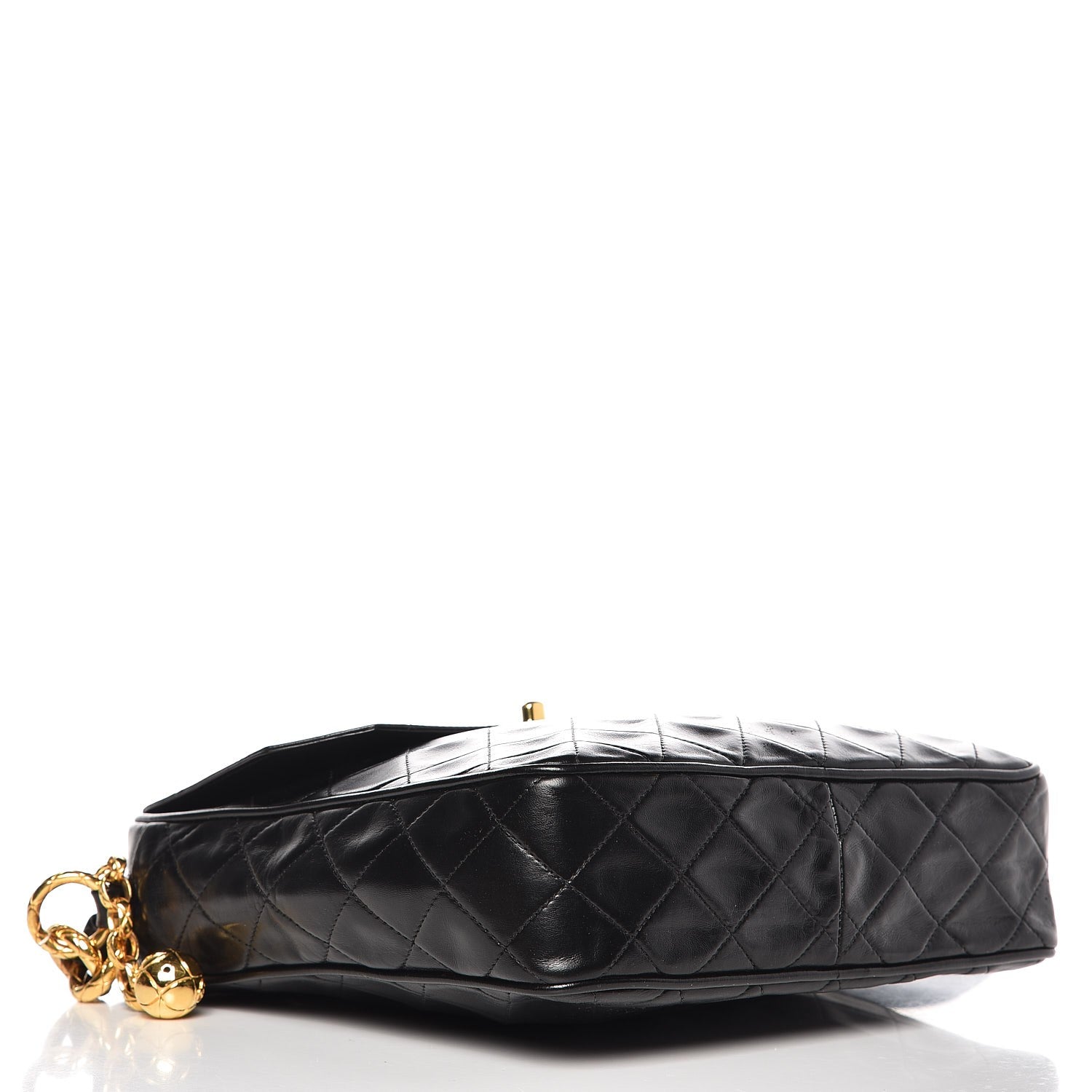 Chanel Lambskin Quilted Flap Crossbody Bag Black 4 of 8