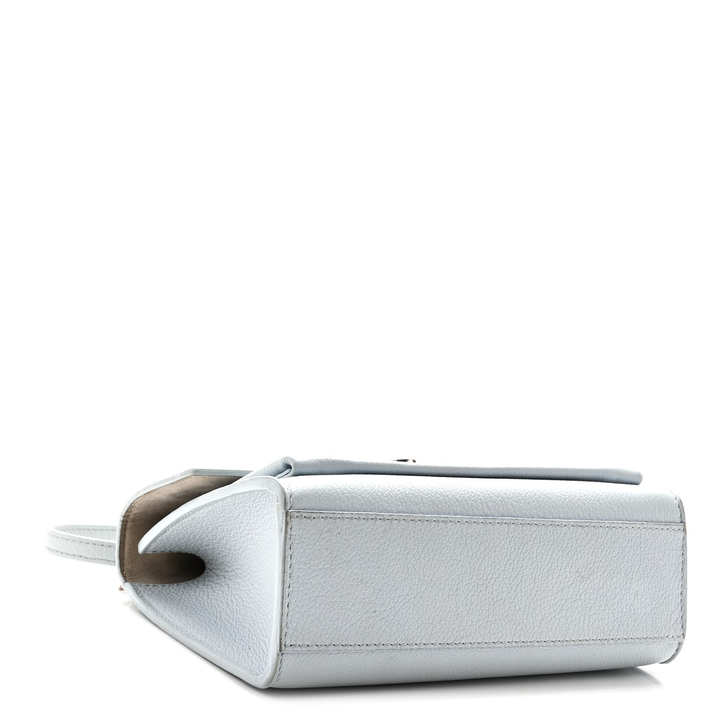 Soft Calfskin Mylockme Chain Bag BB Olympe Blue