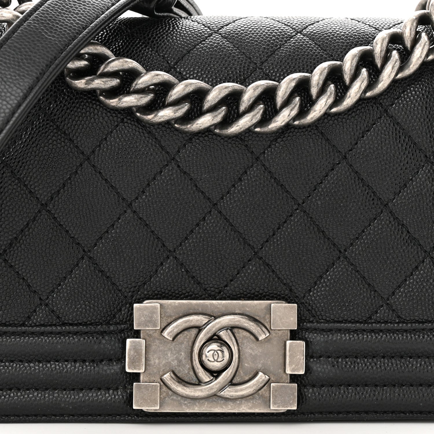 Chanel Caviar Quilted Small Boy Flap Black 8 of 11