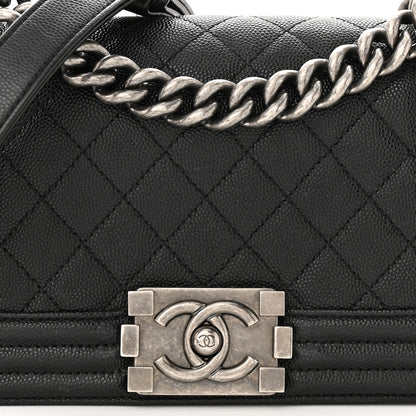 Chanel Caviar Quilted Small Boy Flap Black 8 of 11