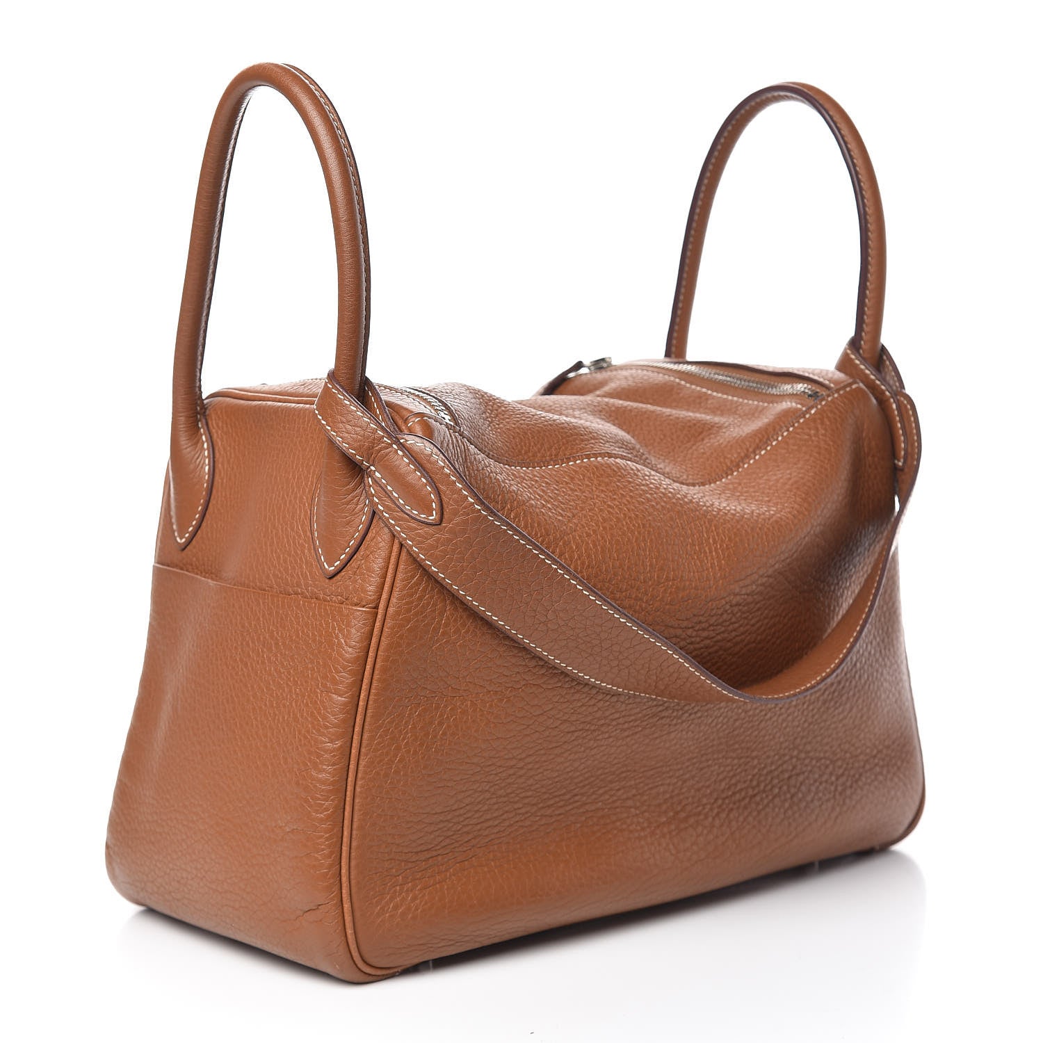Hermes Taurillon Clemence Lindy 30 Gold 3 of 14
