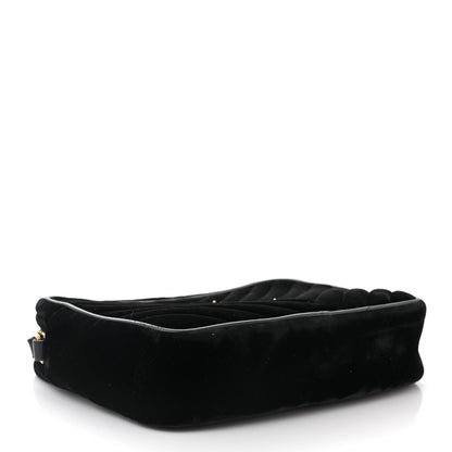 Saint Laurent Velvet Matelasse Monogram Lou Camera Bag Black 4 of 10
