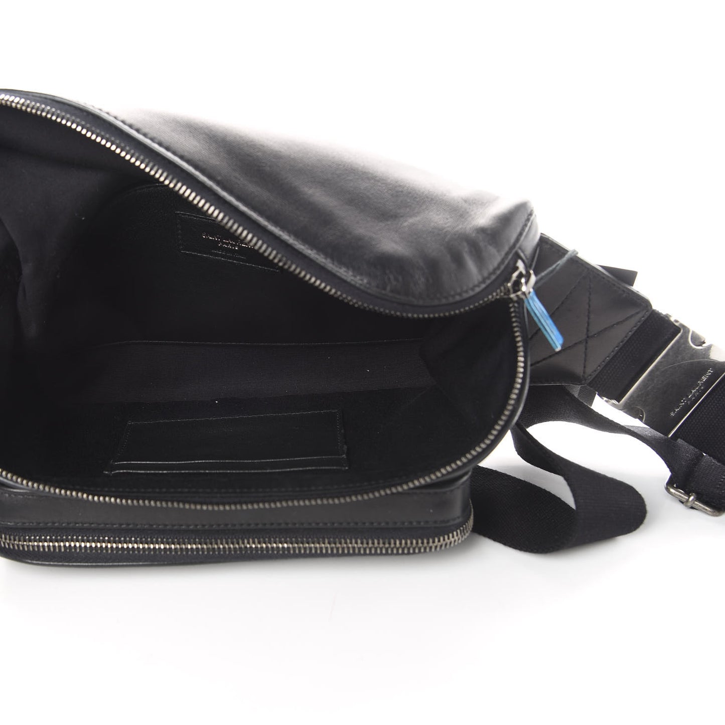 Lambskin Subway Belt Bag Black