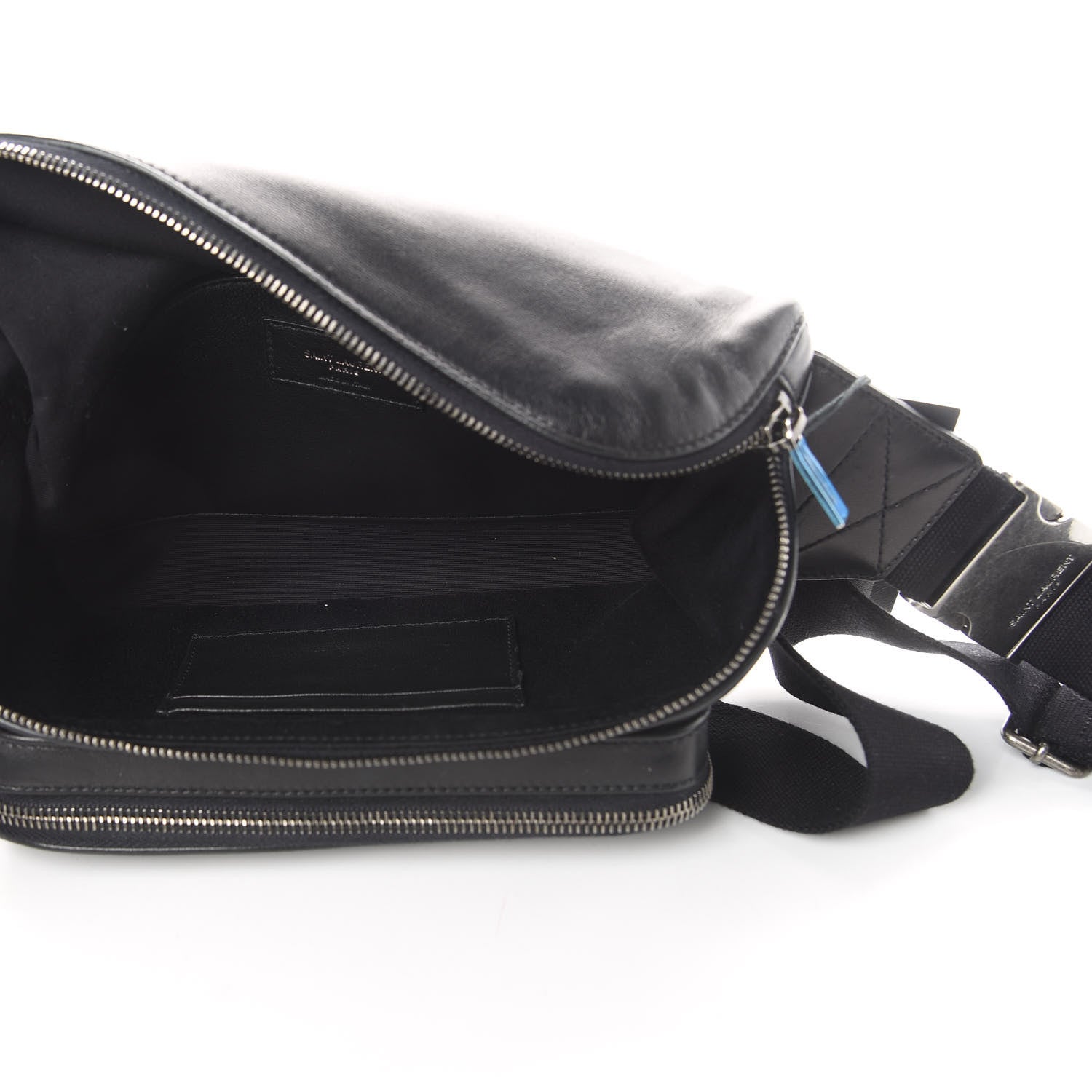 Saint Laurent Lambskin Subway Belt Bag Black 5 of 13