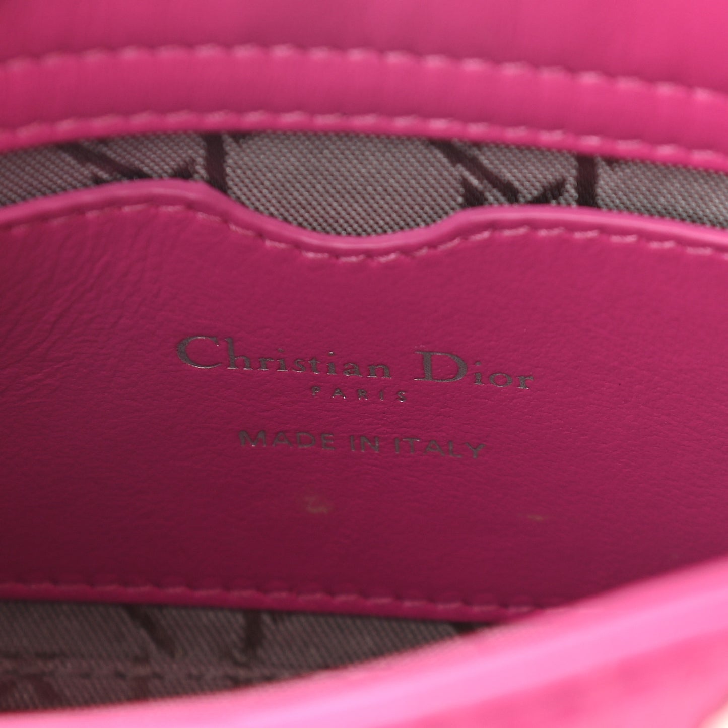 Lambskin Cannage Micro Lady Dior Pink
