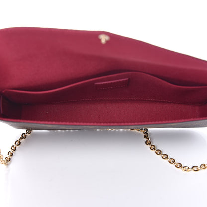 Louis Vuitton Monogram Pochette Felicie Chain Wallet Fuchsia 6 of 13