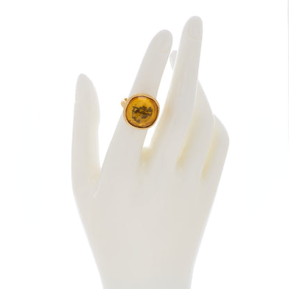 Marco Bicego 18K Yellow Gold Citrine Jaipur Stackable Ring 50 5.25 2 of 5