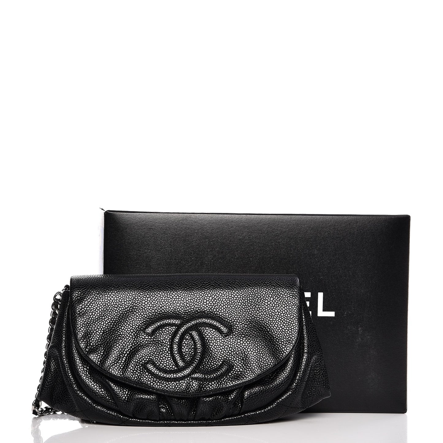Caviar Half Moon Wallet On Chain WOC Black