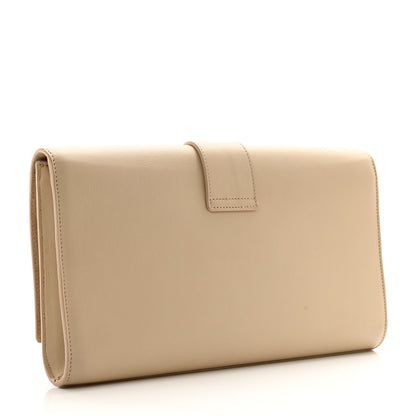 Saint Laurent Calfskin Classic Y Ligne Clutch Light Beige 3 of 14