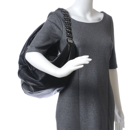 Chanel Lambskin Large Rock and Chain Hobo Black 2 of 7