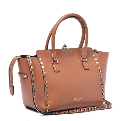 Valentino Garavani Vitello Small Rockstud Double Handle Tote Light Cuir 3 of 8