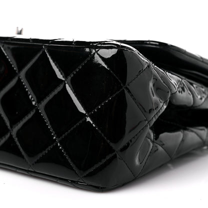 Chanel Patent Quilted Jumbo Double Flap Black 9 of 11