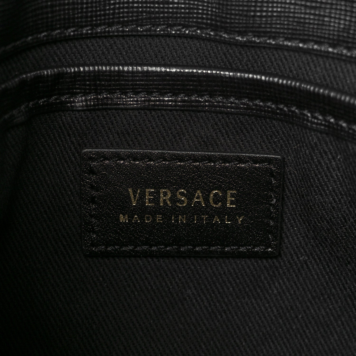 Versace Saffiano Baroque Print La Medusa Crossbody Black 6 of 10