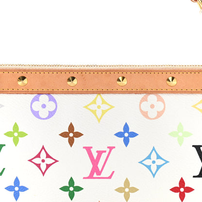 Louis Vuitton Monogram Multicolor Pochette Accessories White 8 of 12