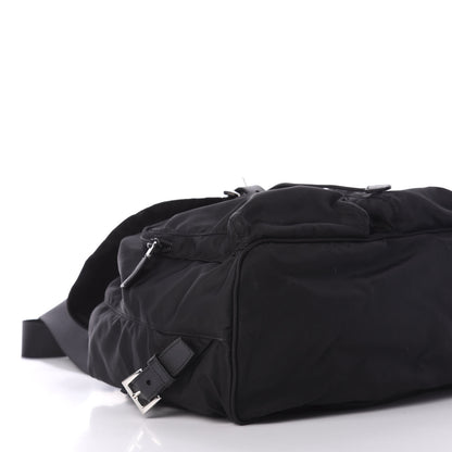 Prada Tessuto Nylon Saffiano Vela Backpack Black 5 of 9