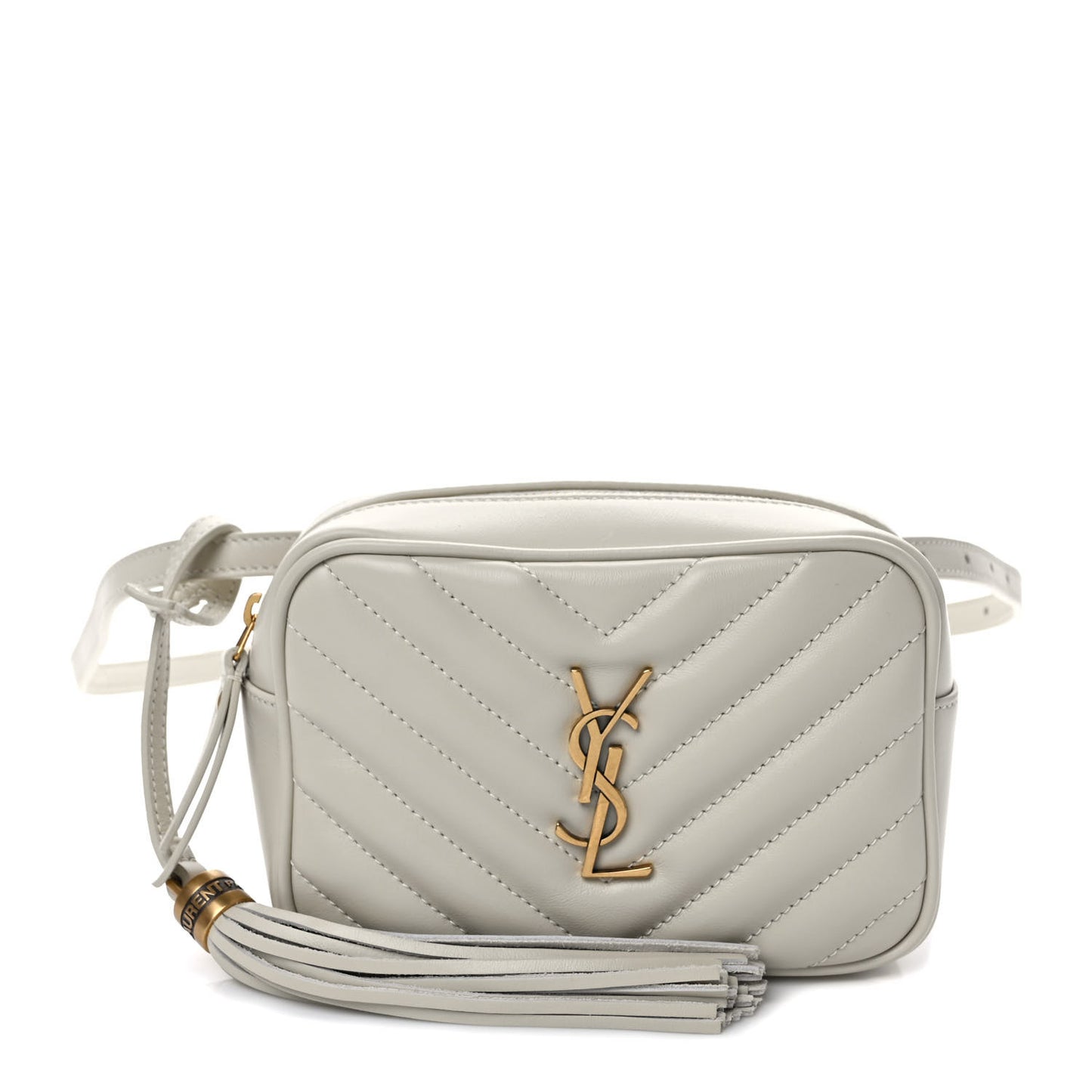 Calfskin Matelasse Monogram Lou Belt Bag Ivory