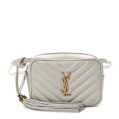 Saint Laurent Calfskin Matelasse Monogram Lou Belt Bag Ivory 1 of 11