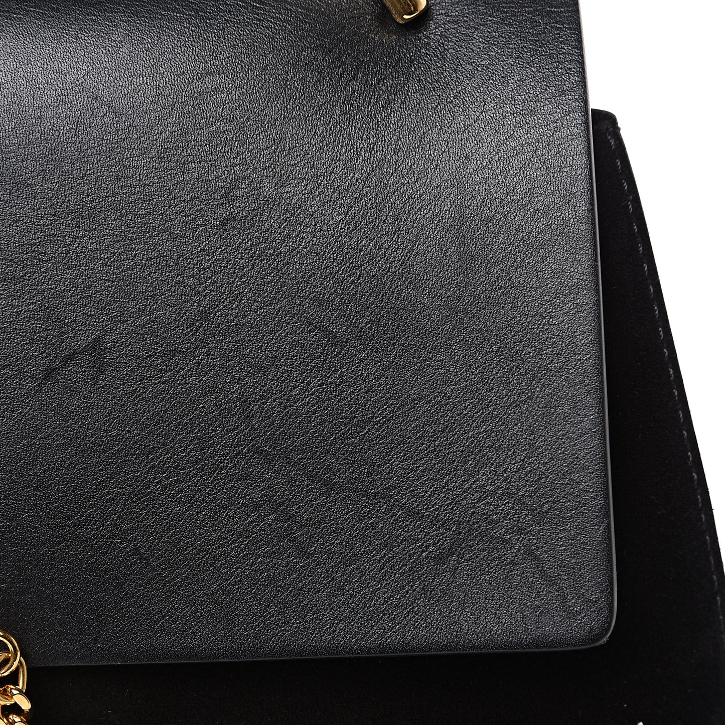 Suede Smooth Calfskin Drew Shoulder Bag Black