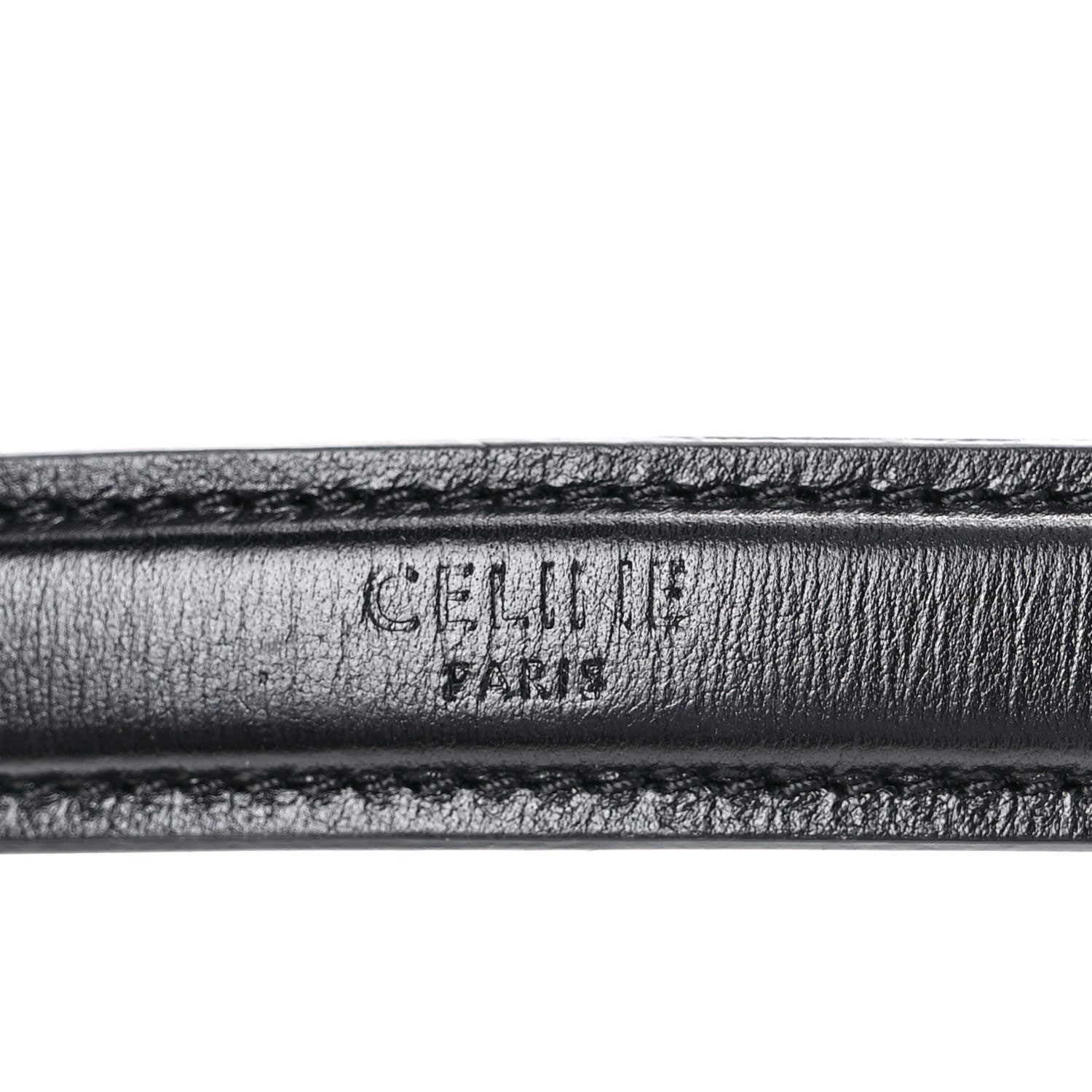 Celine Calfskin Quilted Medium C Bag Silver Black 14 of 14
