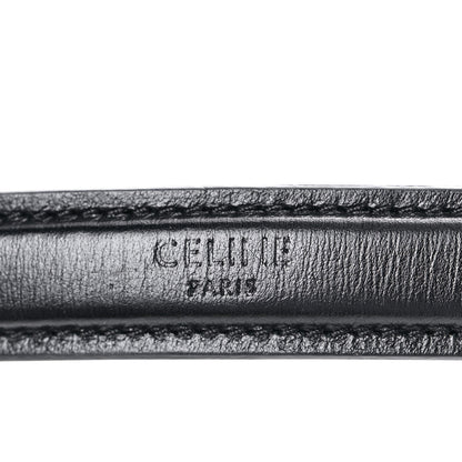 Celine Calfskin Quilted Medium C Bag Silver Black 14 of 14