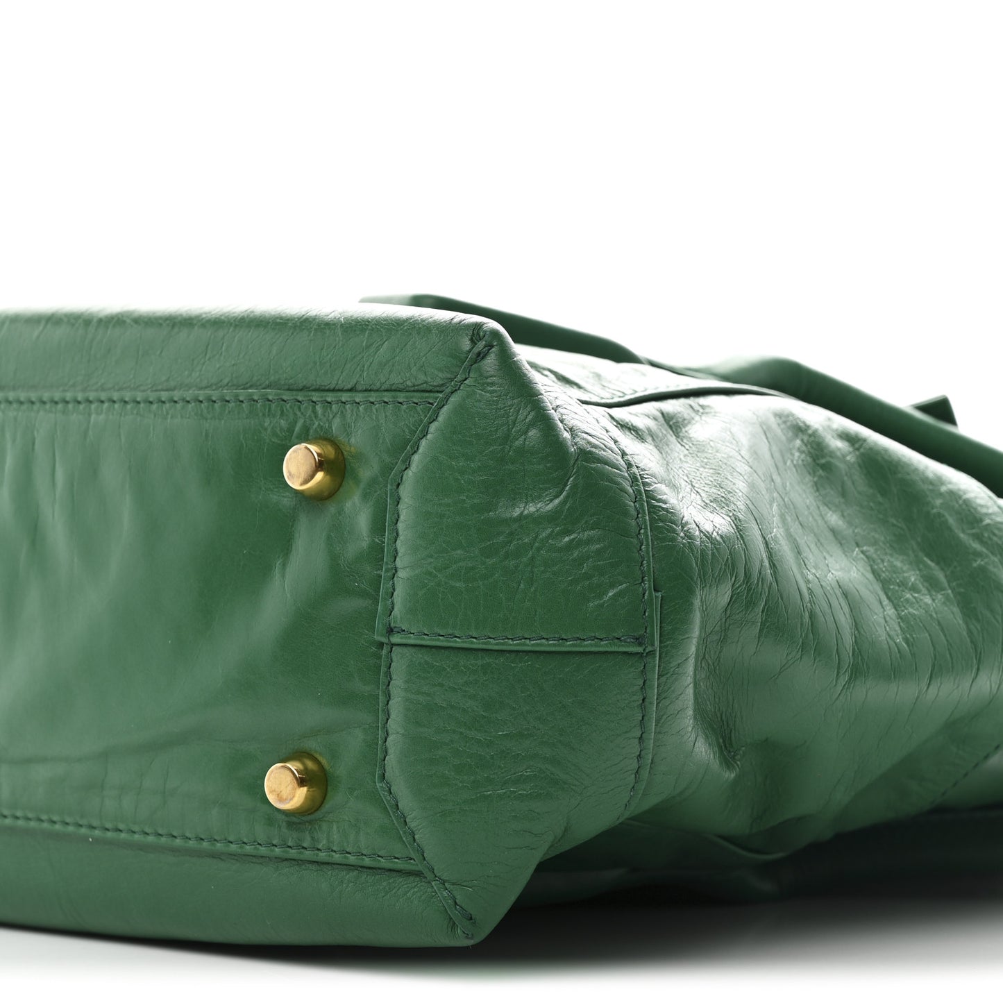 Paper Calfskin Maxi Intrecciato Medium Arco Slouch Racing Green