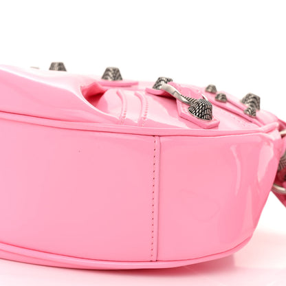 Balenciaga Patent Faux Leather Le Cagole Shoulder Bag XS Sweet Pink 10 of 11