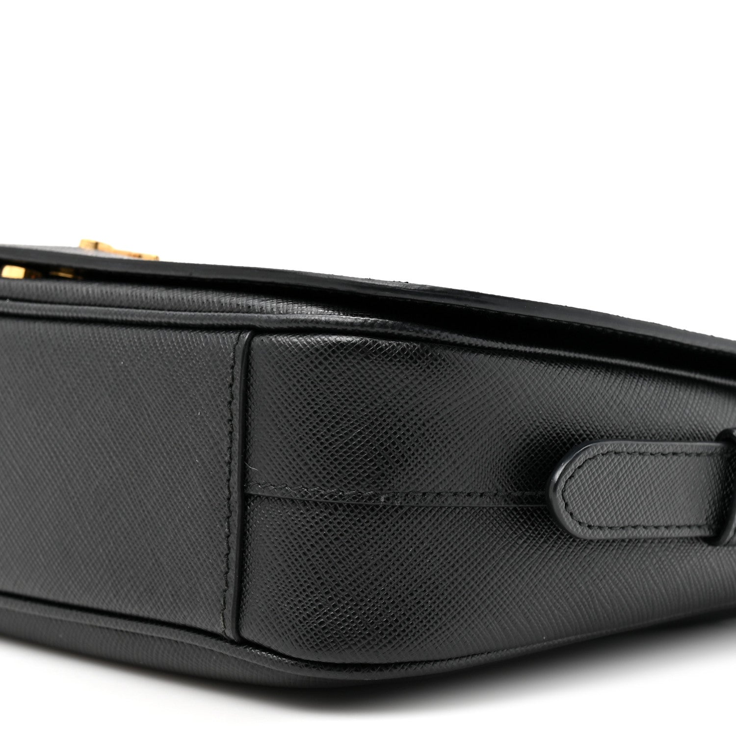 Prada Saffiano Flap Crossbody Black 8 of 10