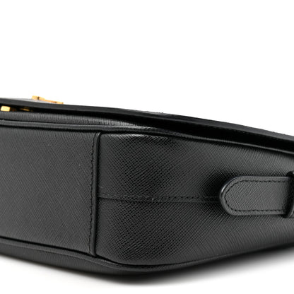 Prada Saffiano Flap Crossbody Black 8 of 10