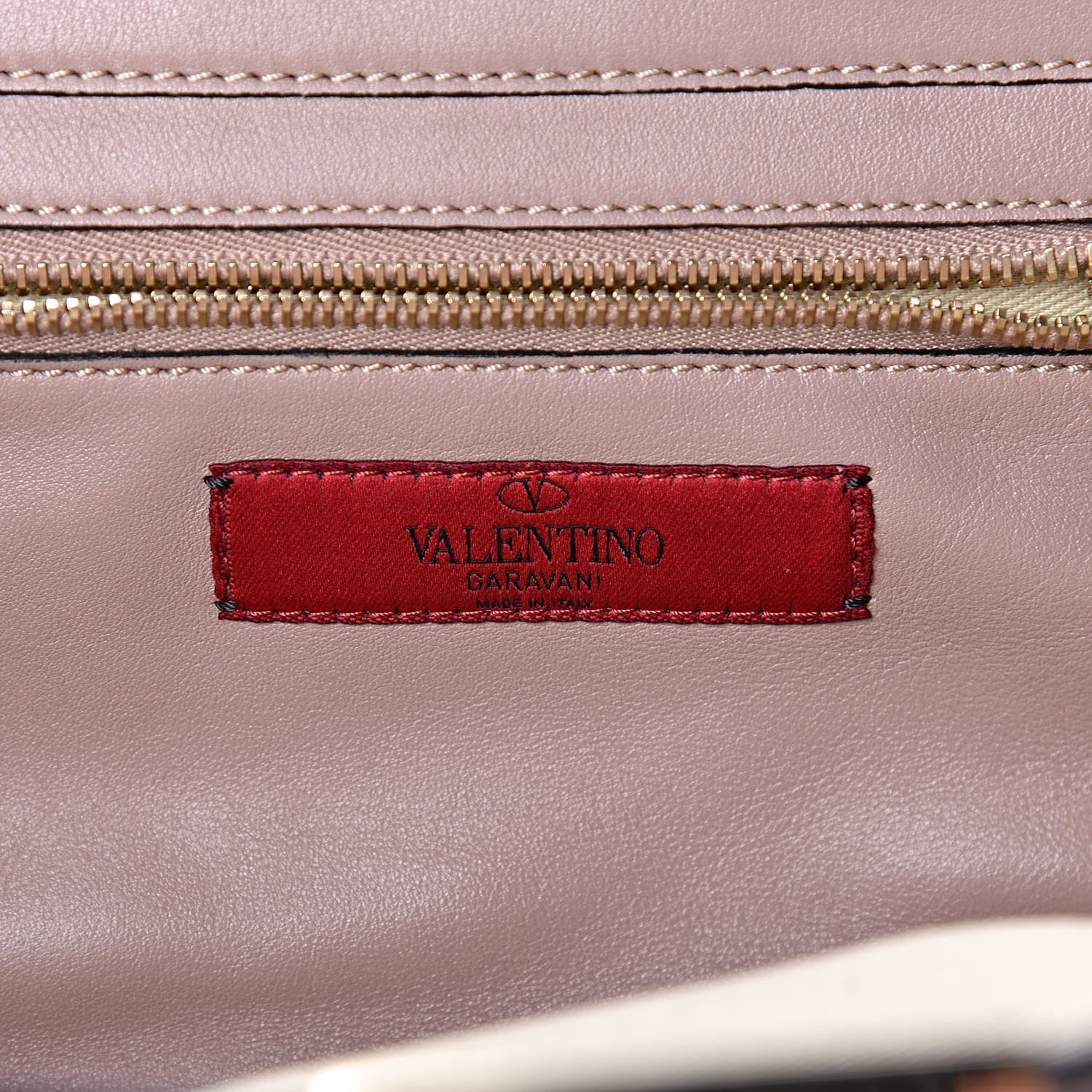 Valentino Garavani Vitello Small Rockstud Tote Poudre 6 of 12
