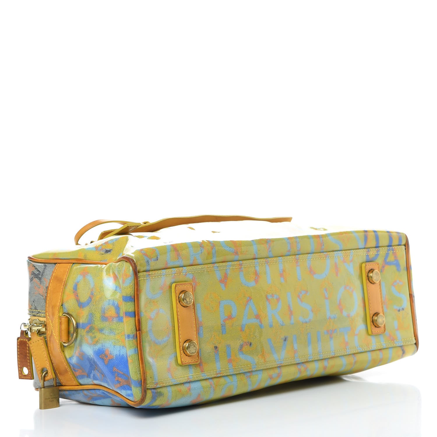 Louis Vuitton Monogram Pulp Defile Weekender PM Yellow 4 of 21