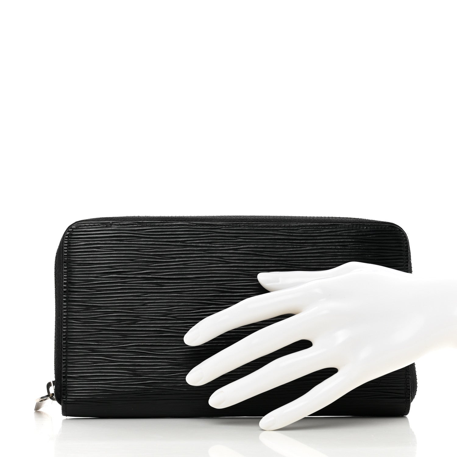 Louis Vuitton Epi Zippy Organizer Wallet Black 2 of 10
