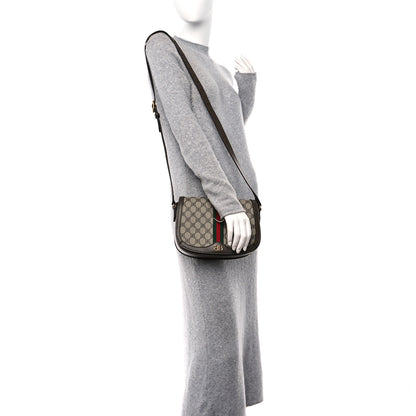 Gucci X BALENCIAGA BB Supreme Monogram Web Small Ophidia Shoulder Bag Beige New Acero 3 of 10