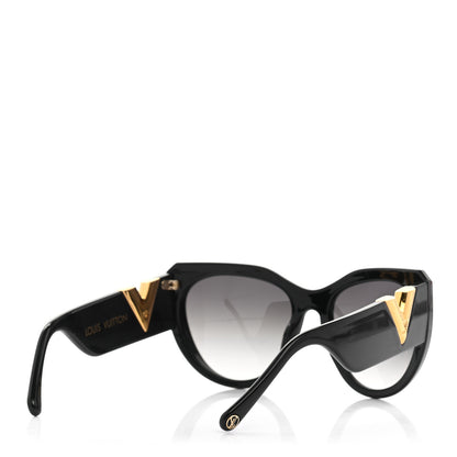 Louis Vuitton Acetate My Fair Lady Sunglasses Z1254E Black 4 of 9