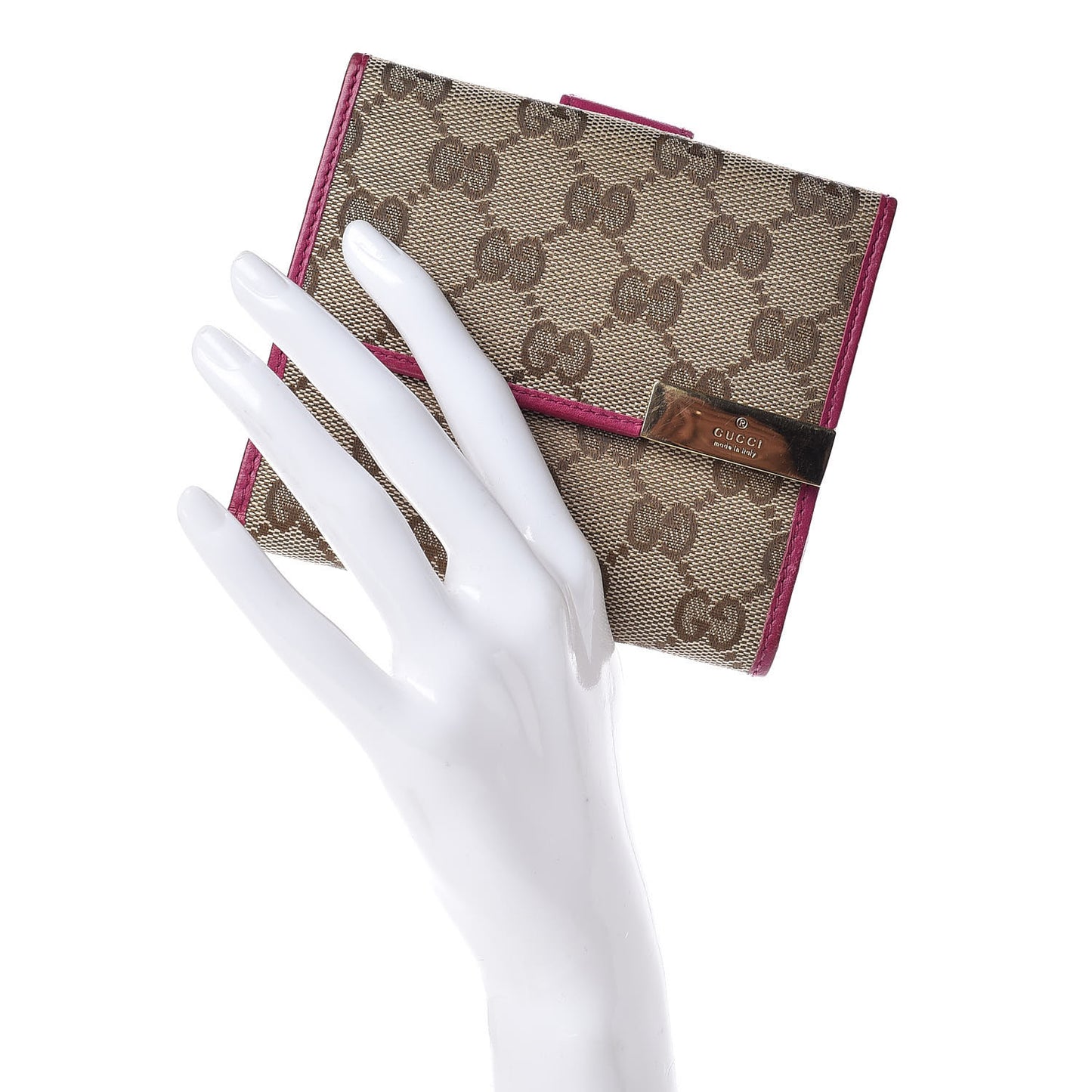 Monogram Dice French Flap Wallet Fuchsia