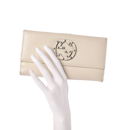 Gucci Calfskin Studded Soho Continental Wallet White 2 of 15