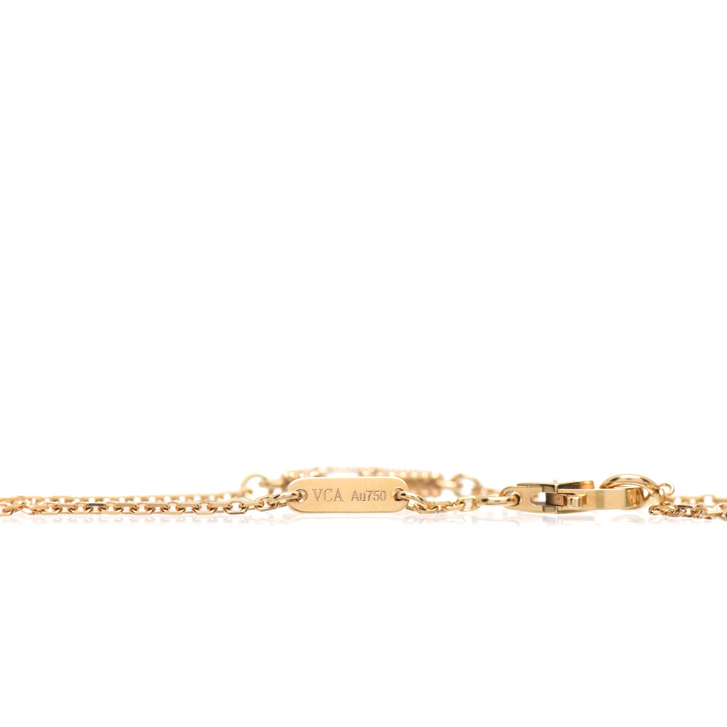 Van Cleef & Arpels 18K Yellow Gold Mother of Pearl Sweet Alhambra Butterfly Bracelet 4 of 4