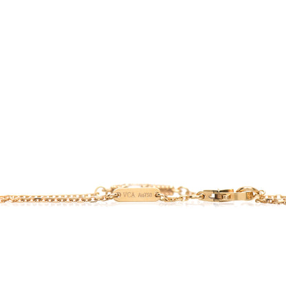Van Cleef & Arpels 18K Yellow Gold Mother of Pearl Sweet Alhambra Butterfly Bracelet 4 of 4