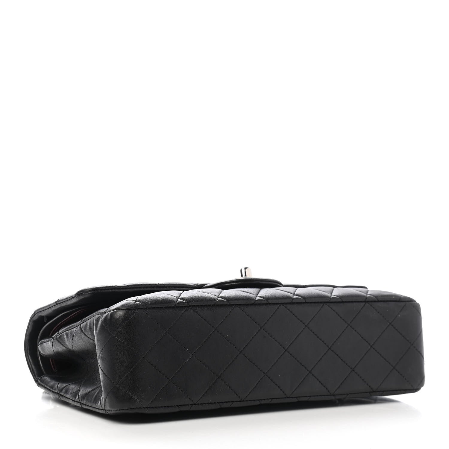 Chanel Lambskin Quilted Medium Double Flap Black 3 of 9