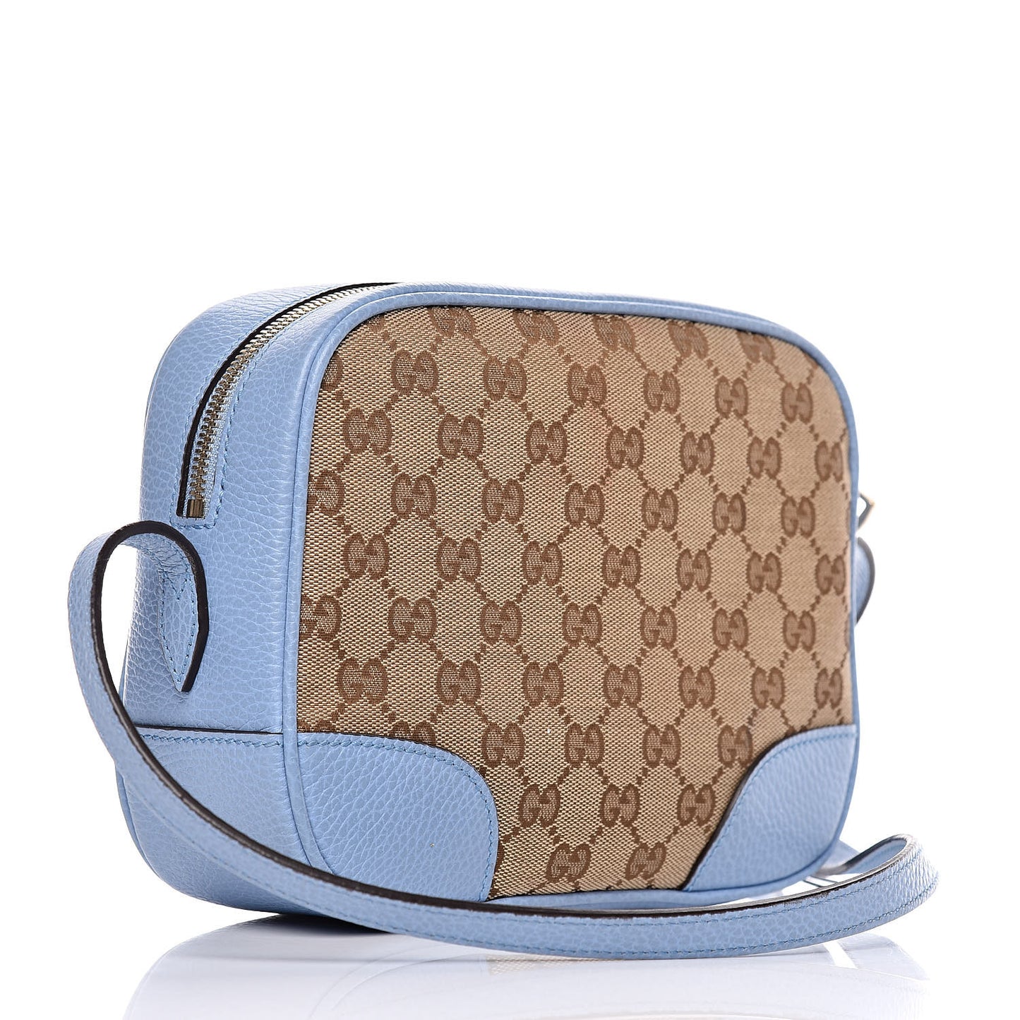 Monogram Mini Bree Messenger Bag Beige Mineral Blue