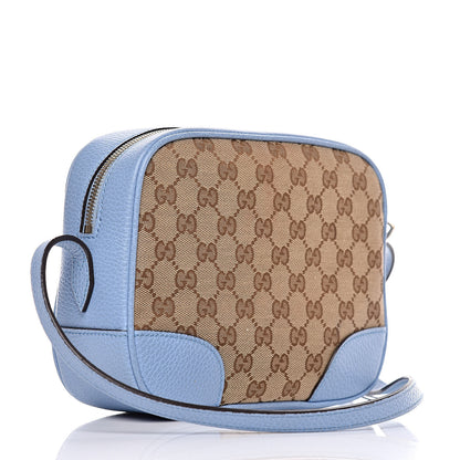 Gucci Monogram Mini Bree Messenger Bag Beige Mineral Blue 3 of 11