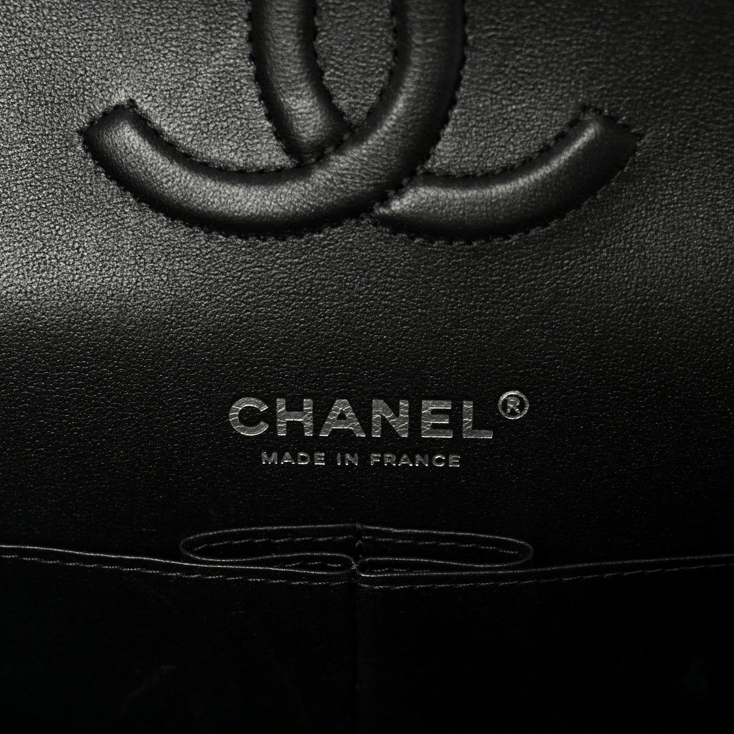 Chanel Lambskin Quilted Medium Double Flap So Black 6 of 11