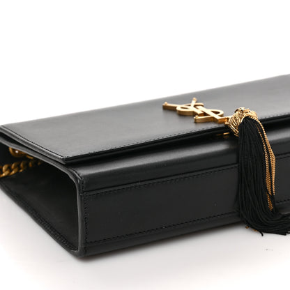 Saint Laurent Smooth Calfskin Medium Classic Monogram Kate Tassel Satchel Black 7 of 9