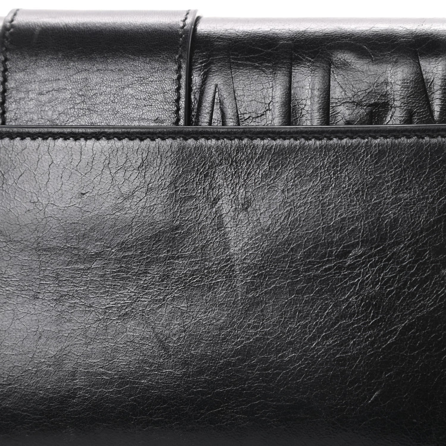 Christian Dior Crinkled Lambskin 30 Montaigne Clutch Black 14 of 15